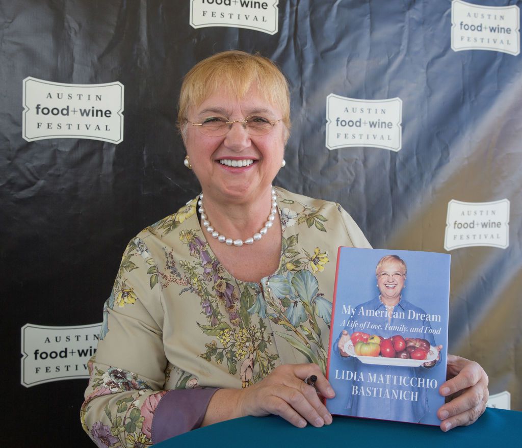 Chef Lidia Bastianich poses during the Austin FOOD & WINE Festival at Auditorium Shores