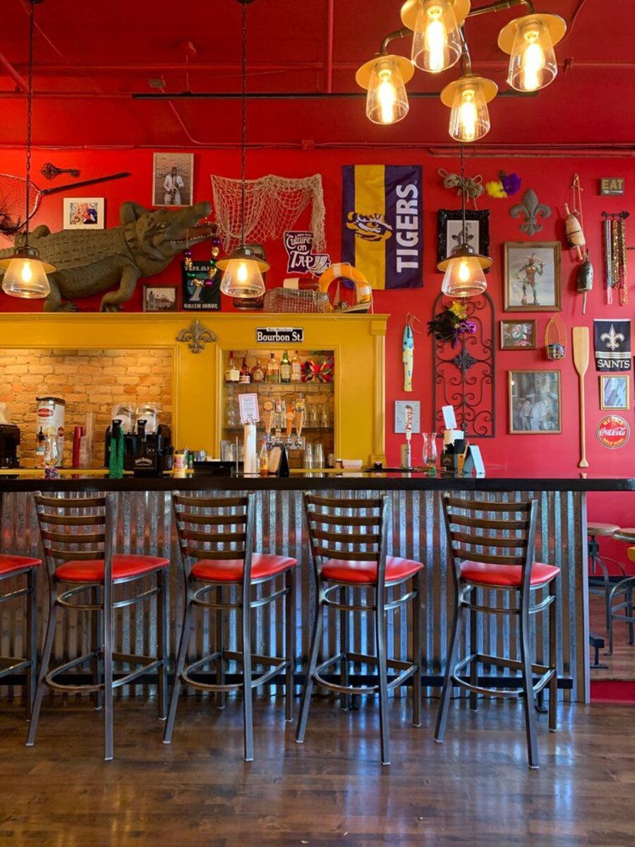 bar at The Lost Cajun, Greenville, South Carolina