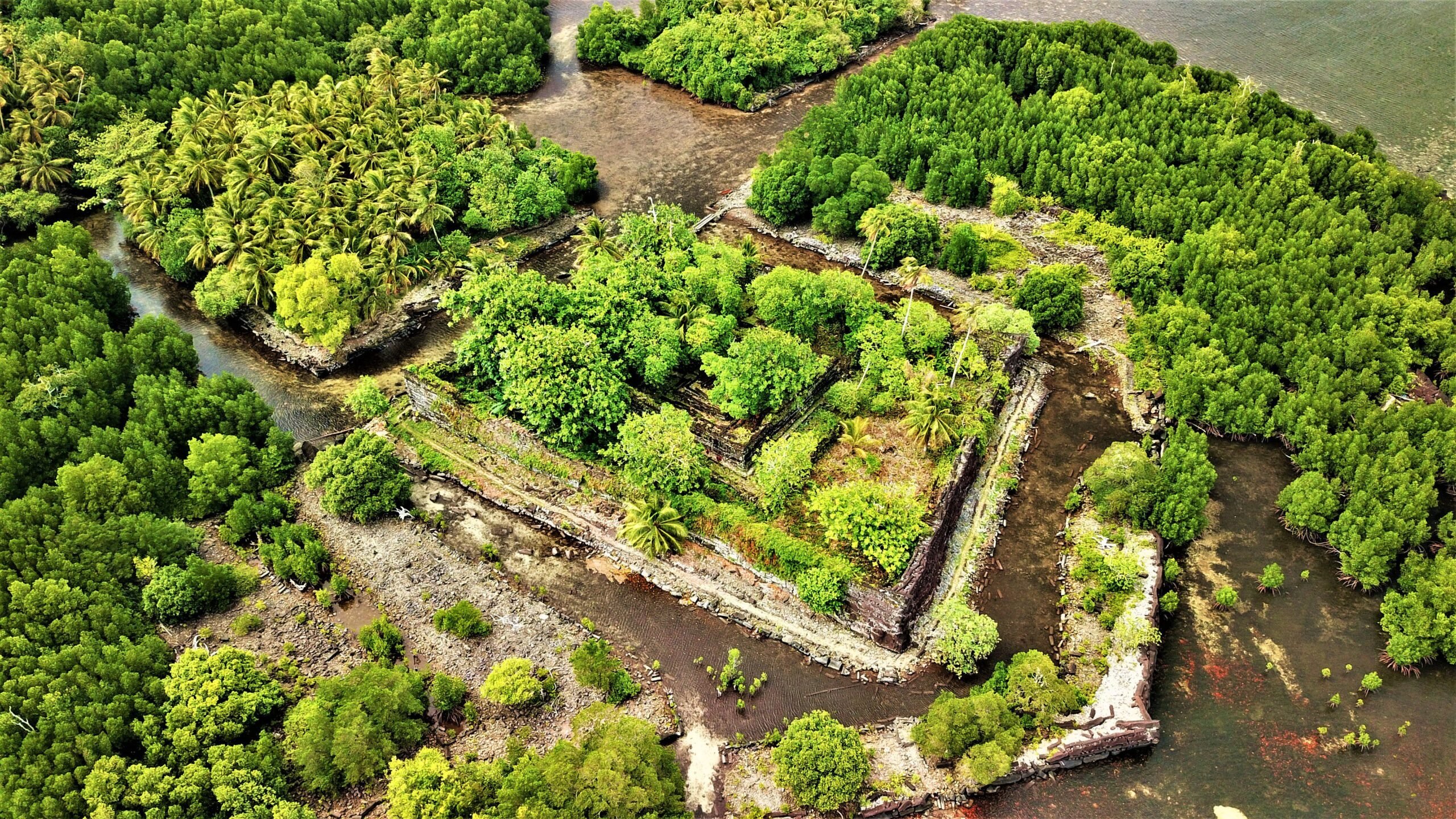 The world heritage site. Nan Madol in Pohnpei, Micronesia.