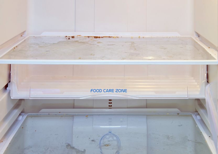 Dirty Fridge Shelves