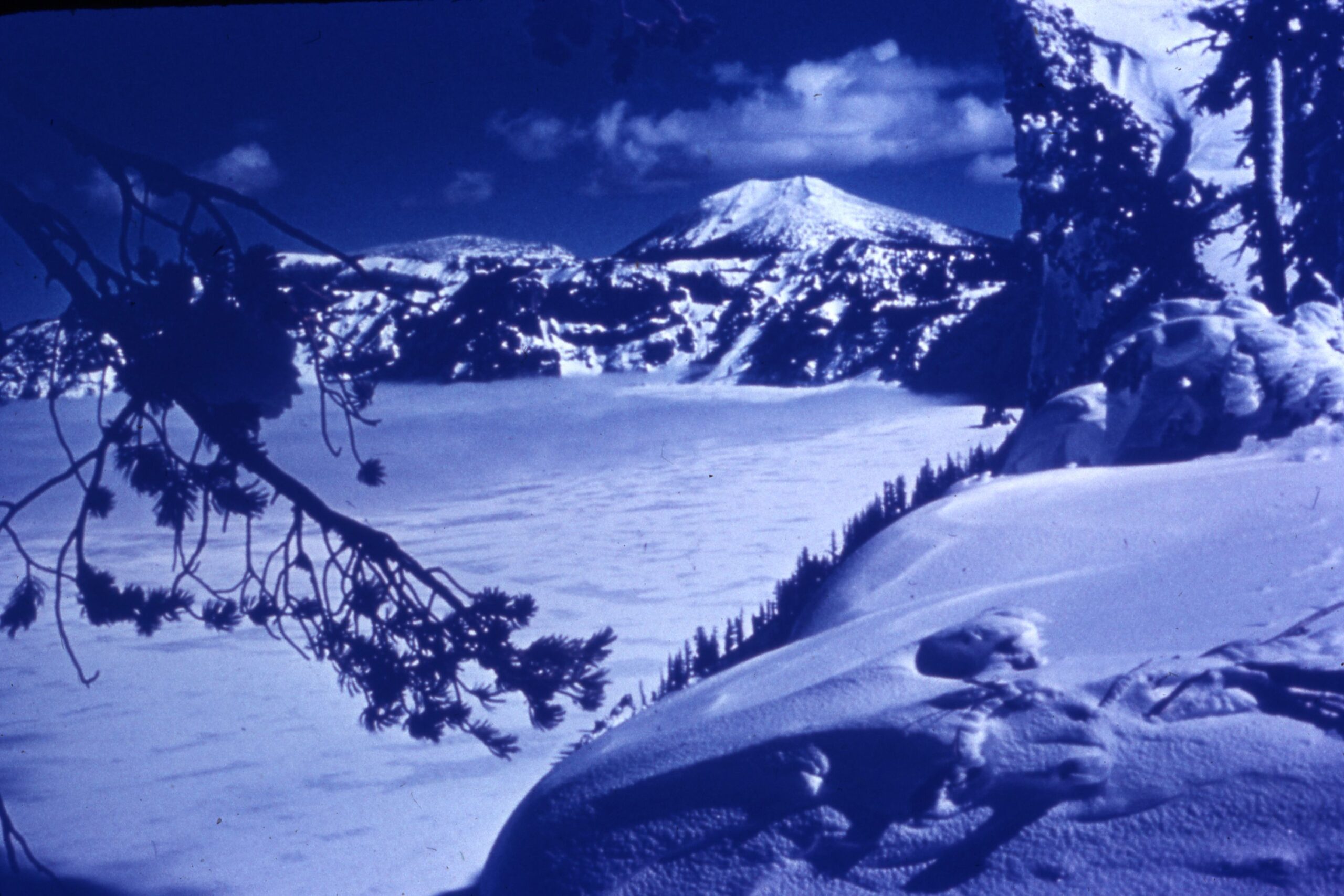 Crater Lake, Eastern side, frozen, Oregon