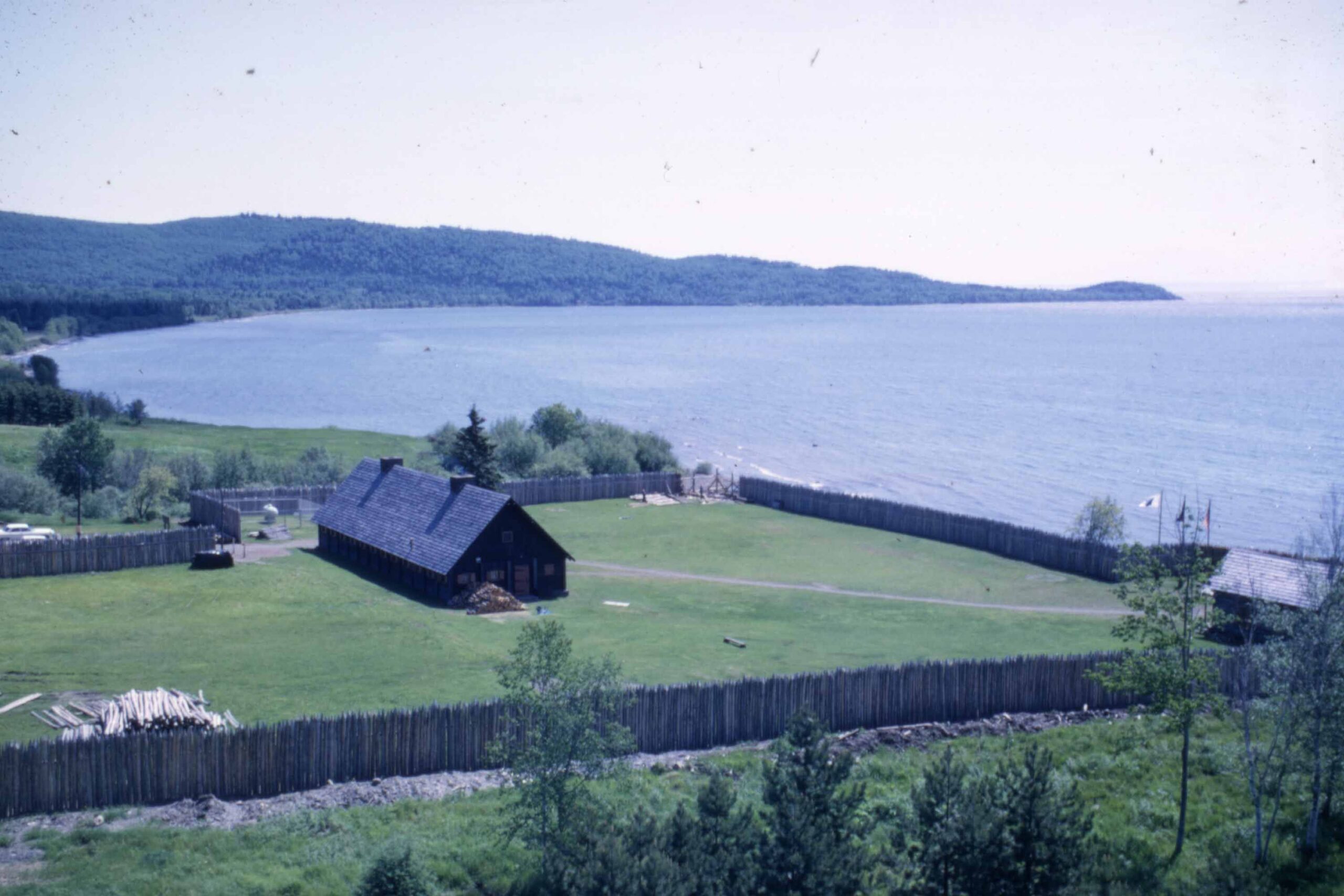 Stockade reconstruction, Grand Portage National Monument, Minnesota, 1965