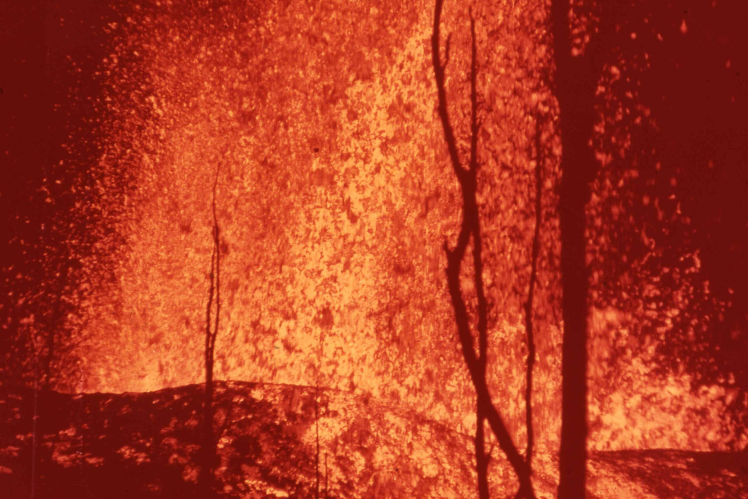 Lava fountain, Kilauea, Hawai'i Volcanoes National Park, Hawaii