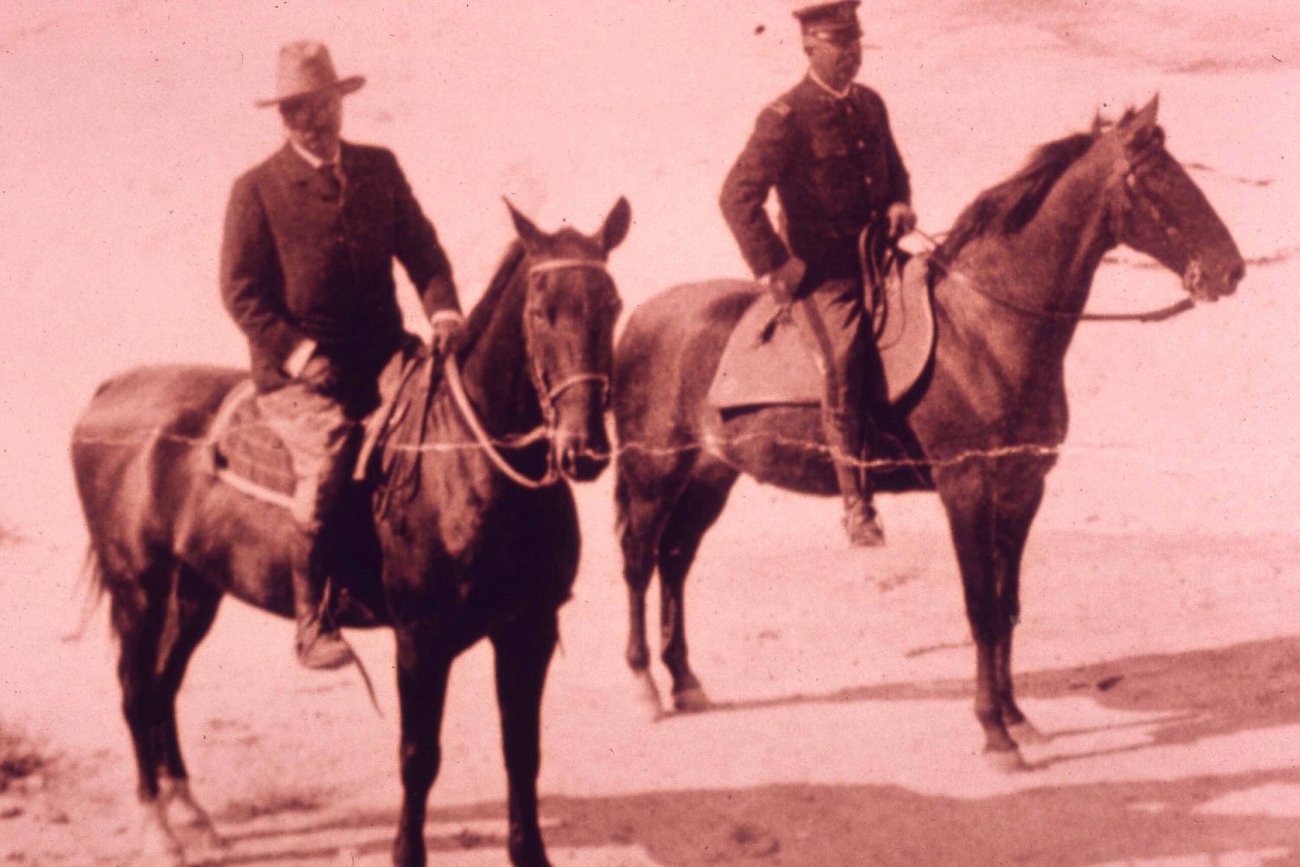 Theodore Roosevelt, visiting Yellowstone National Park, 1903