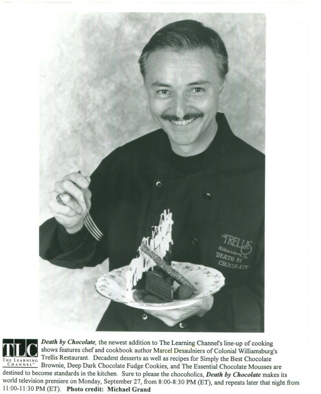 Marcel Desaulniers Death By Chocolate Cookbook Author TLC Press Still Photo