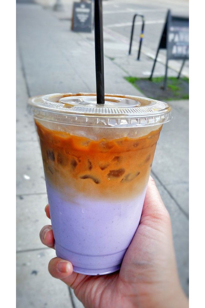 Purple Ube Dirty Horchata from FrankieLucy Bakeshop