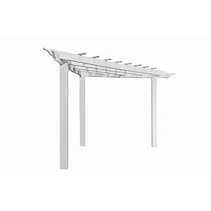 New England Arbors White Tile Freestanding Pergola