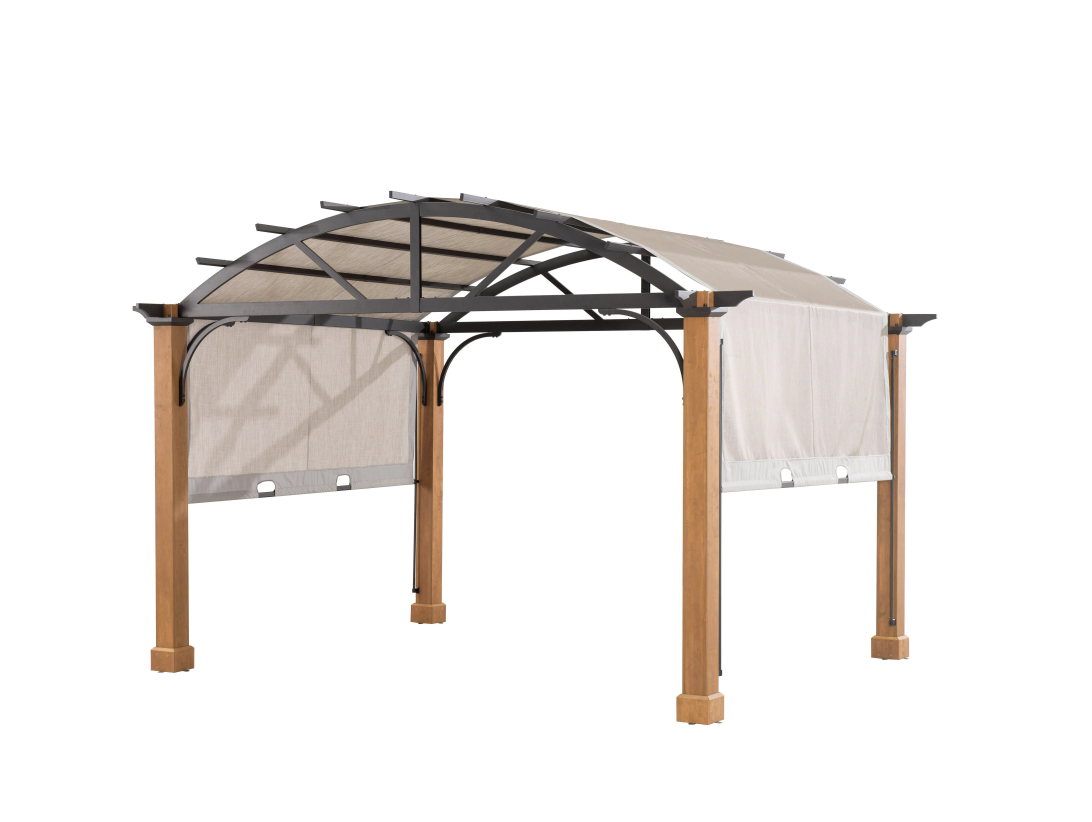 Hampton Bay Longford Wood Outdoor Patio Pergola