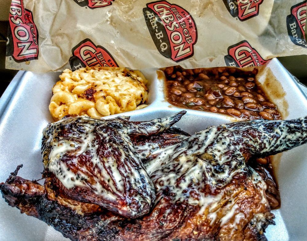 Big Bob Gibson Bar-B-Que: Barbecue Chicken Platter