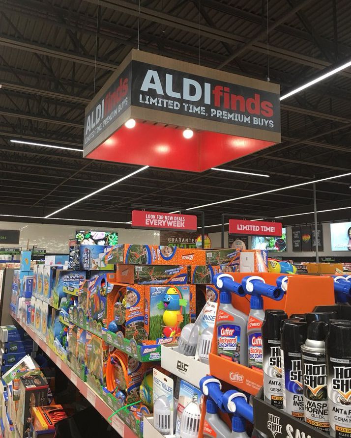 Aldi Finds section at Aldi