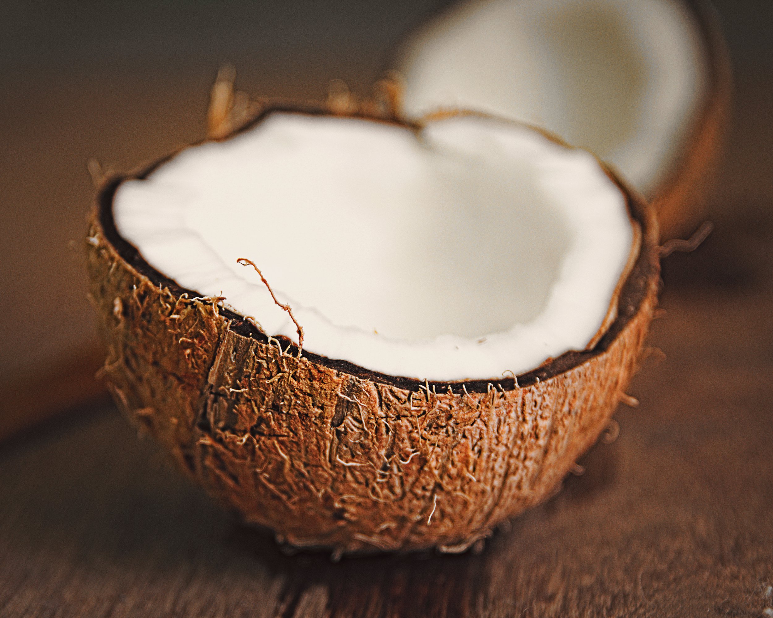 opened coconut