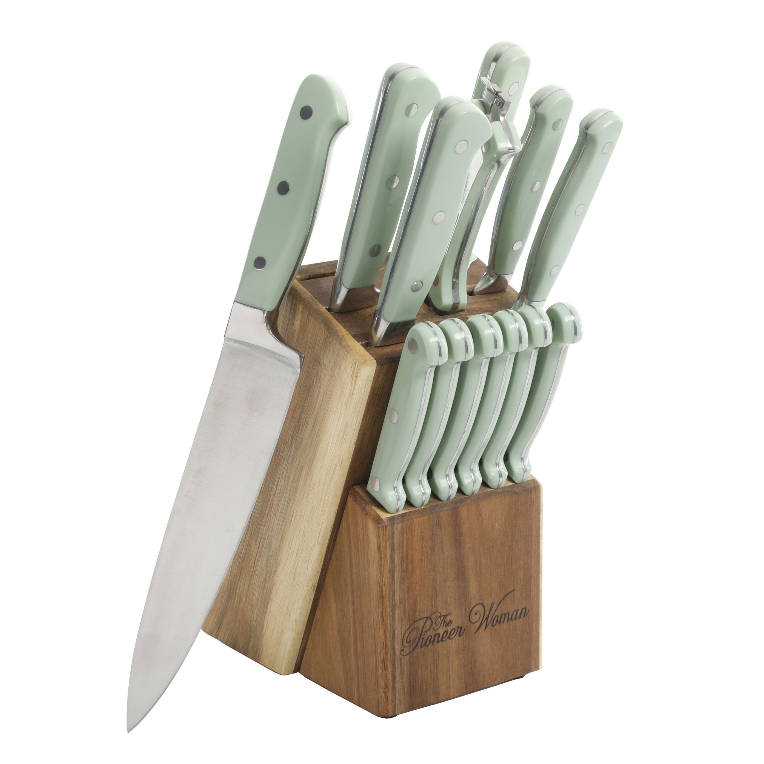 The Pioneer Woman Cowboy Rustic 14-Piece Knife Block Set