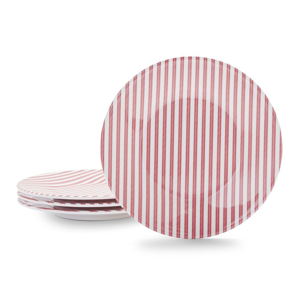 Fourth of July Striped Salad Plates