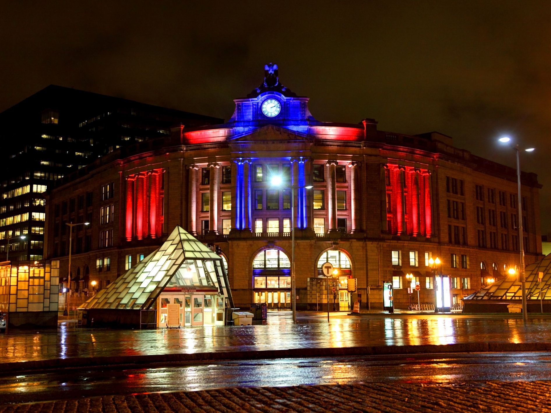 South Station, is a station on the MBTA Red Line subway and Silver Line bus rapid transit located at Summer Street and Atlantic Avenue in Boston.
