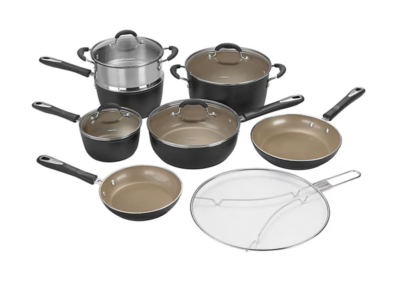 Cuisinart Matte Black Collection 12-pc. Cookware Set