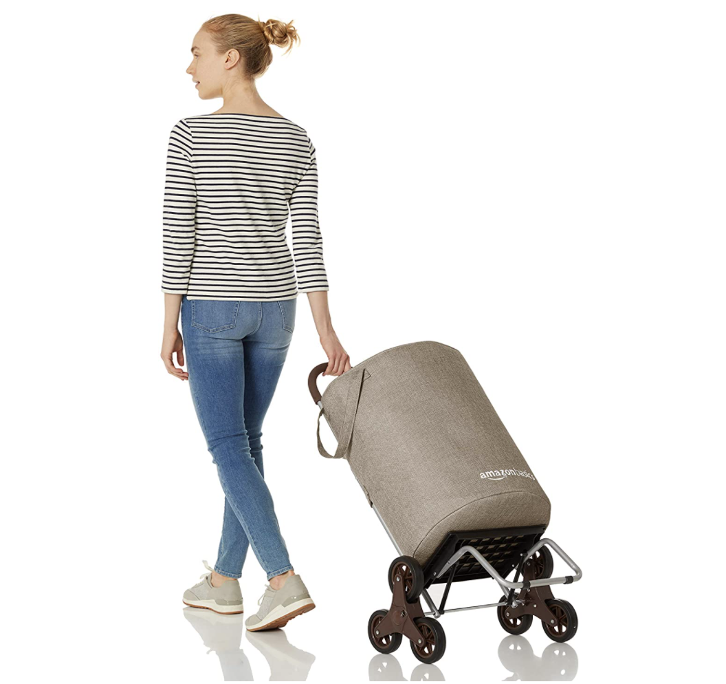 Amazon Basics Stair Climber Rolling Laundry Hamper