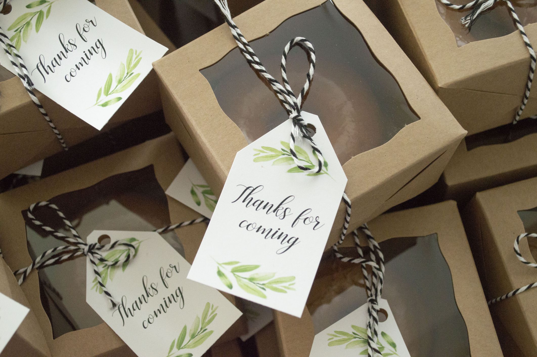 Party favors at a party to be taken by guests