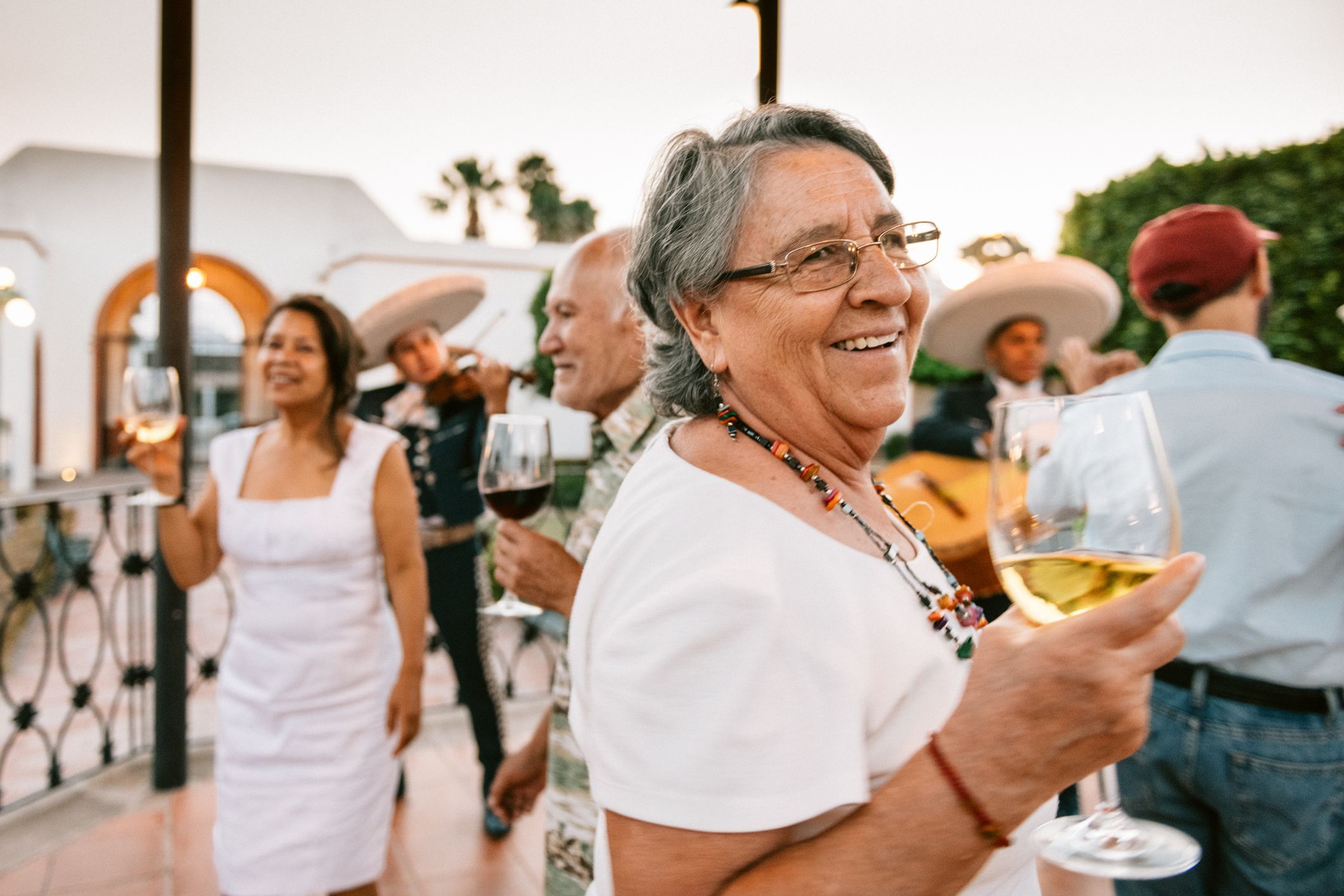 Mexican Senior Group Reunion Celebration with Mariachi band concert