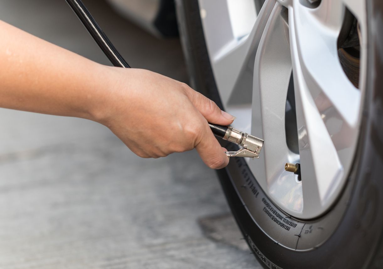 inflate tires