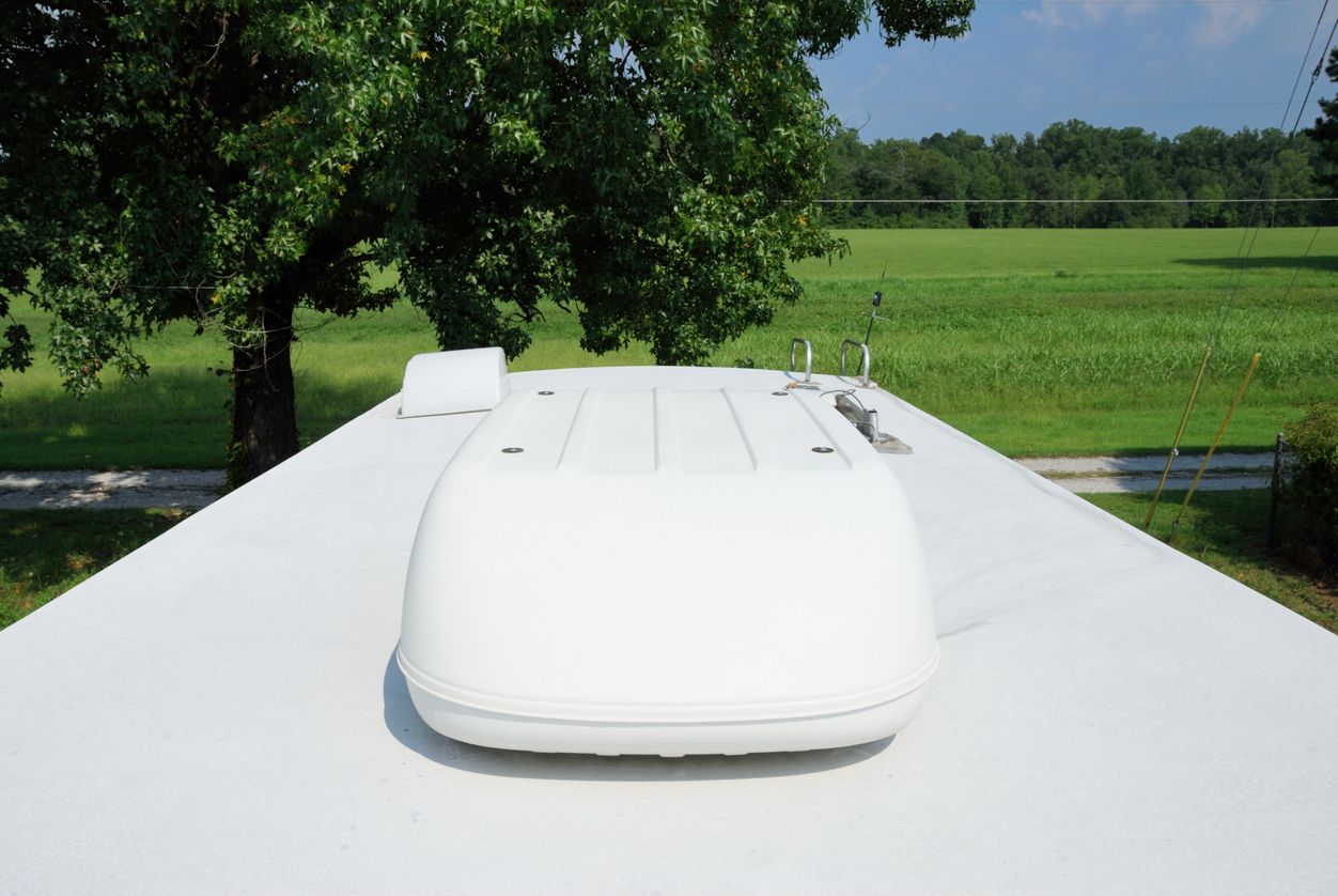 Air Conditioning Unit on roof of RV