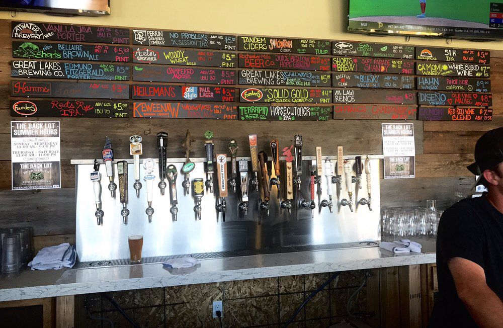 The Back Lot Beer Garden beer tap