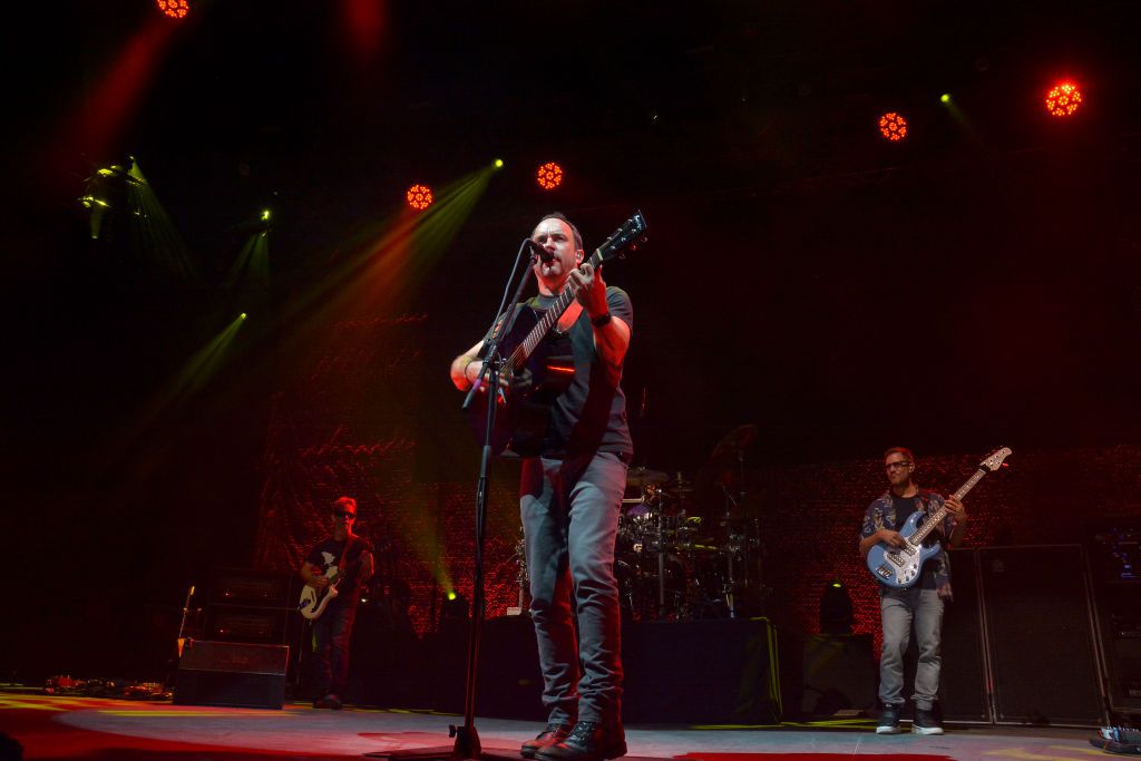 Dave Matthews, leader and vocalist of the band, sang and play guitar during a show at Arena Ciudad de Mexico on October 5, 2019 in Mexico City, Mexico.