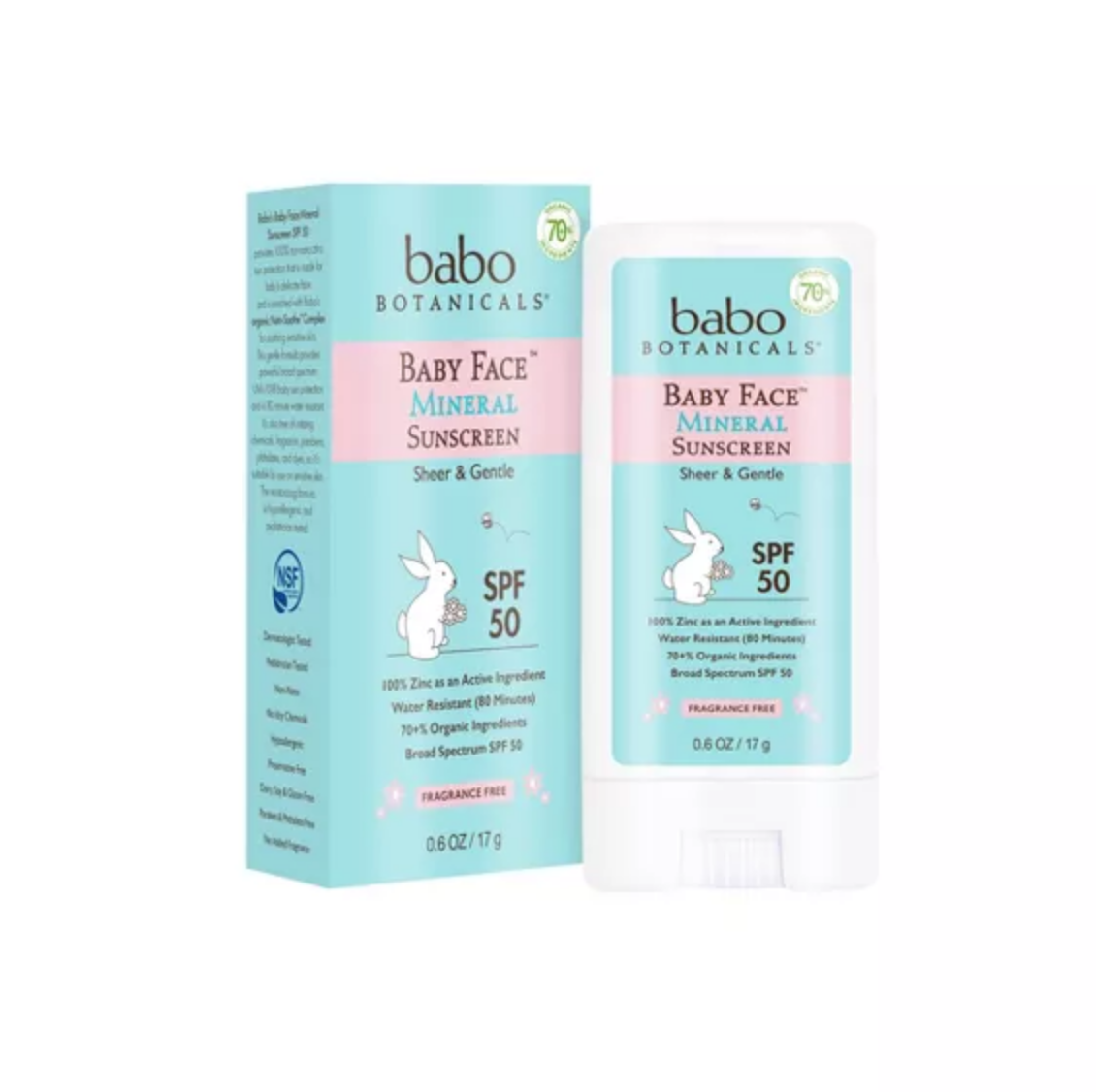 Babo Botanicals Mineral Sunscreen Stick SPF 50