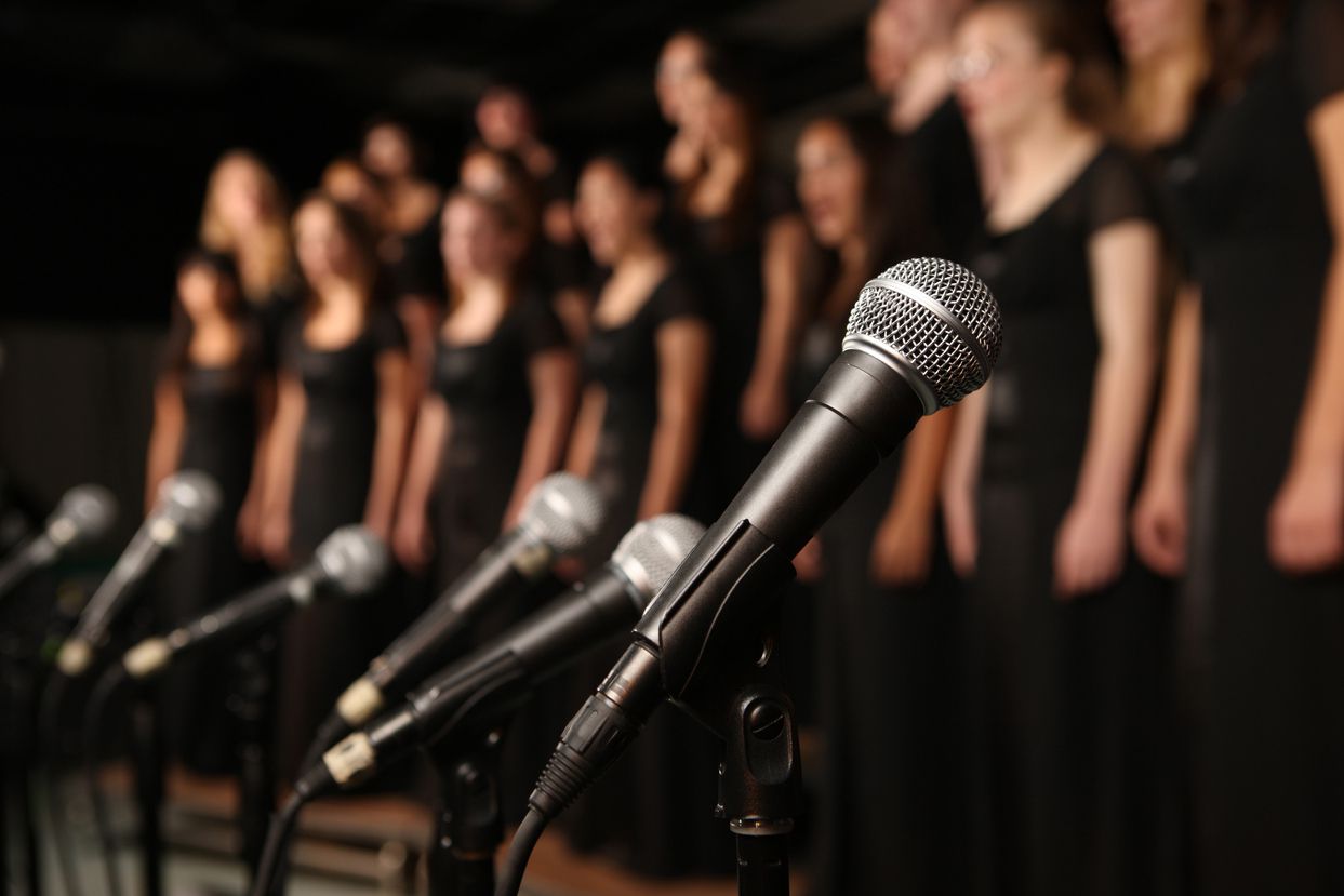 singers and microphones