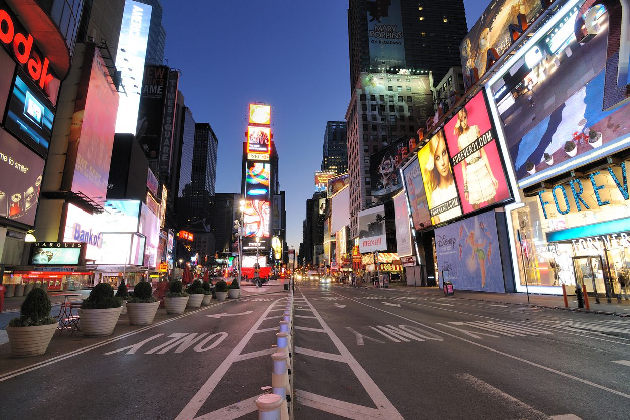 empty times square