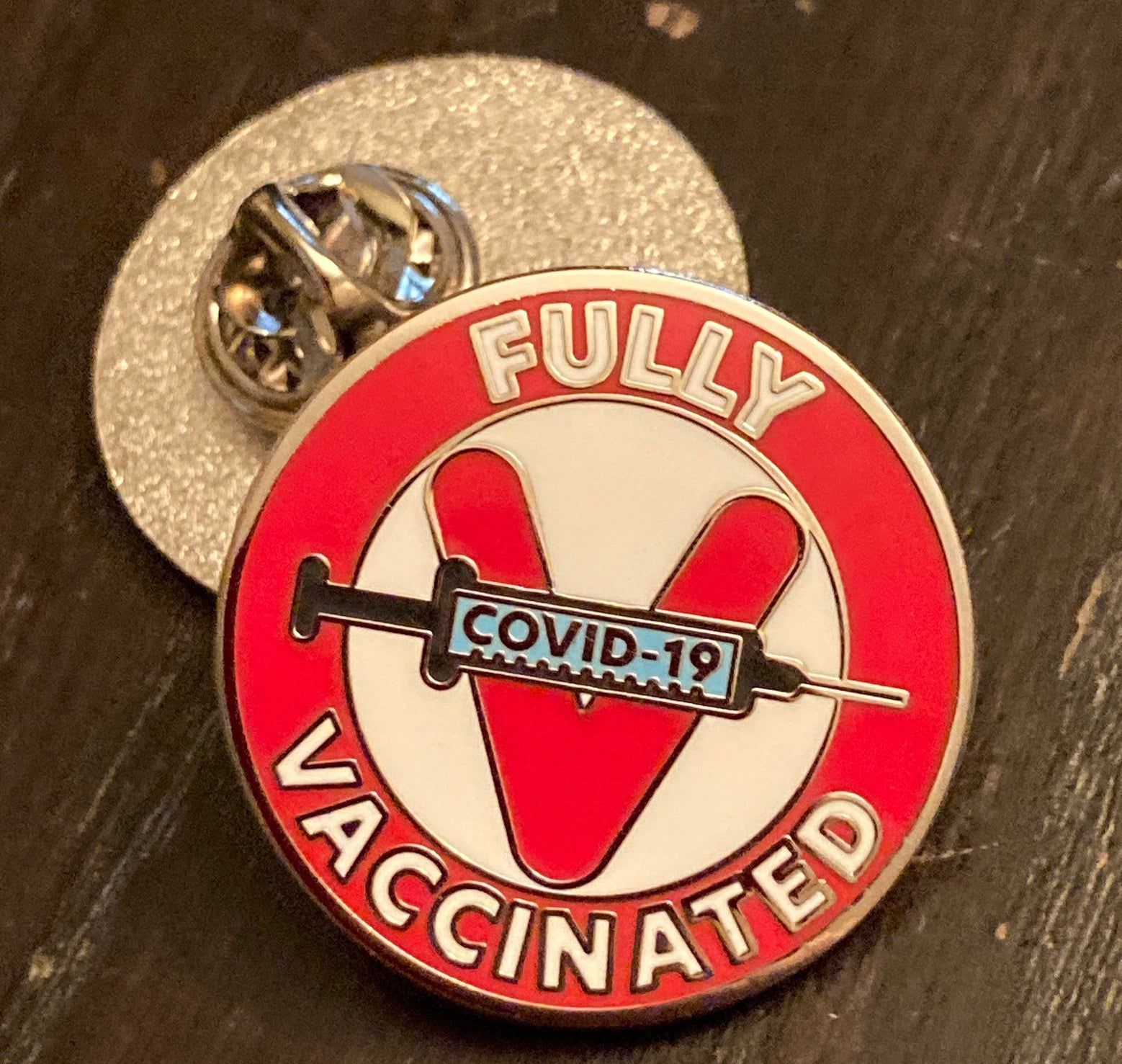 Vaccinated Pin - Fully Vaccinated