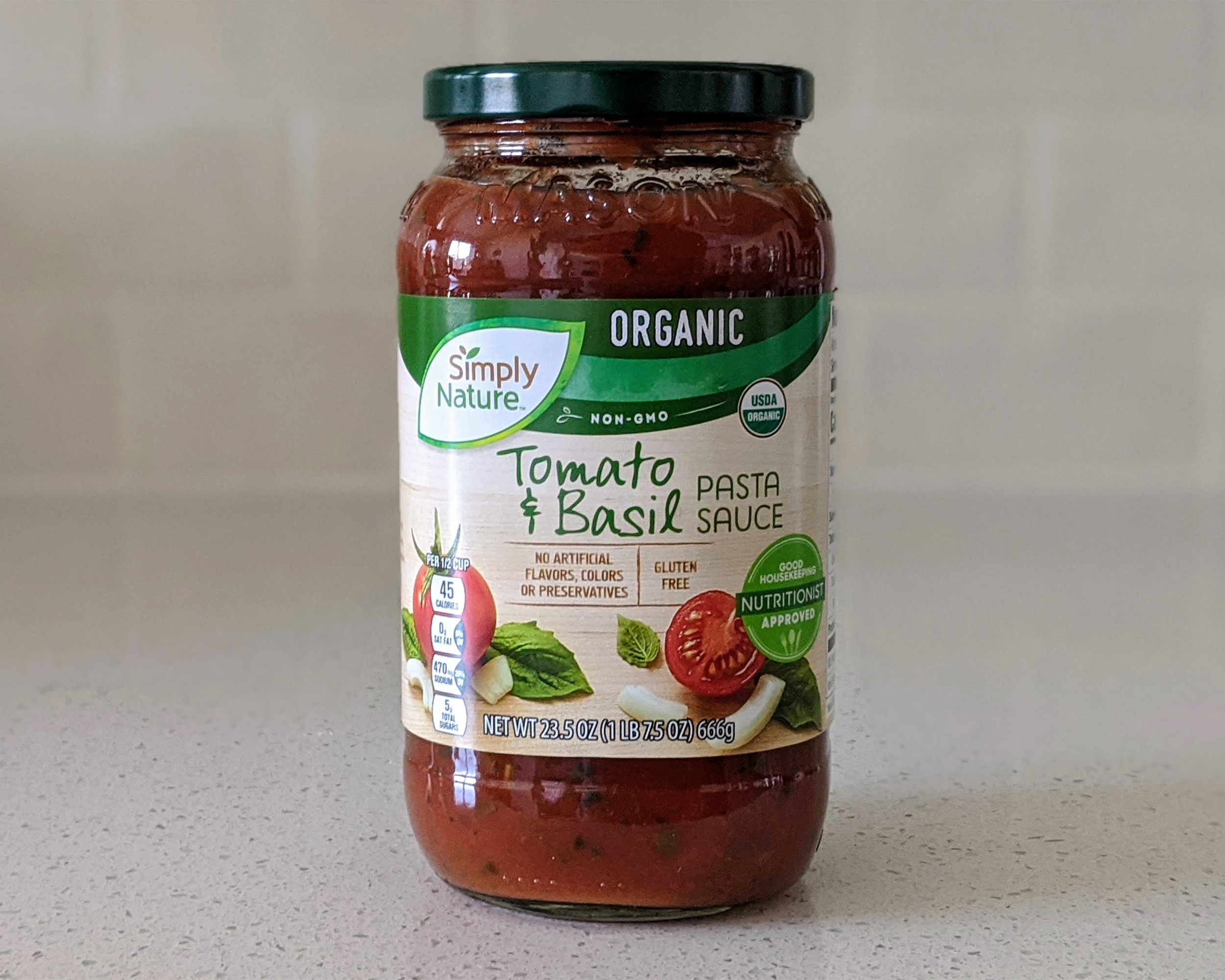 Simply Nature Organic Tomato and Basil Pasta Sauce (Aldi)