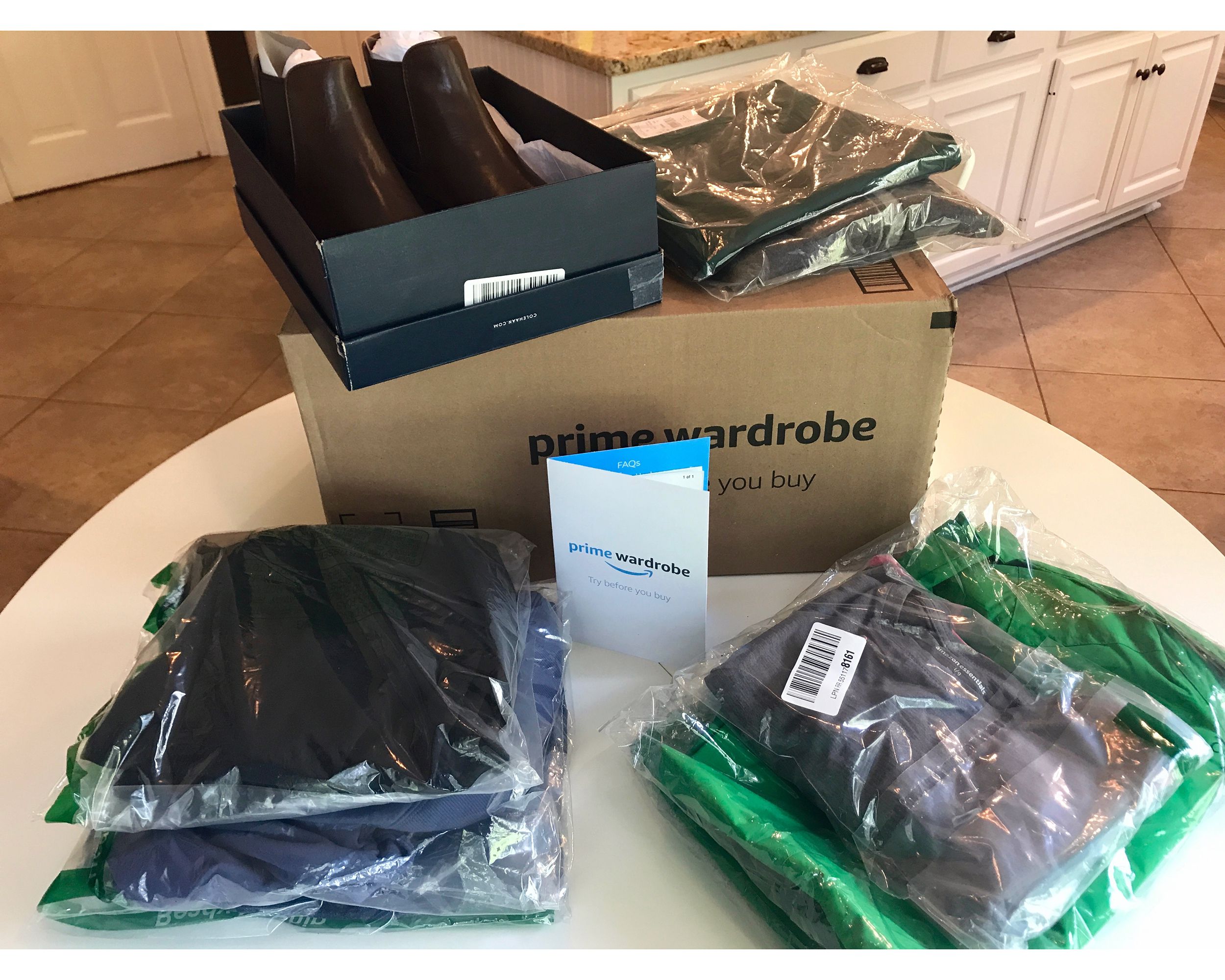 Prime Wardrobe box opened