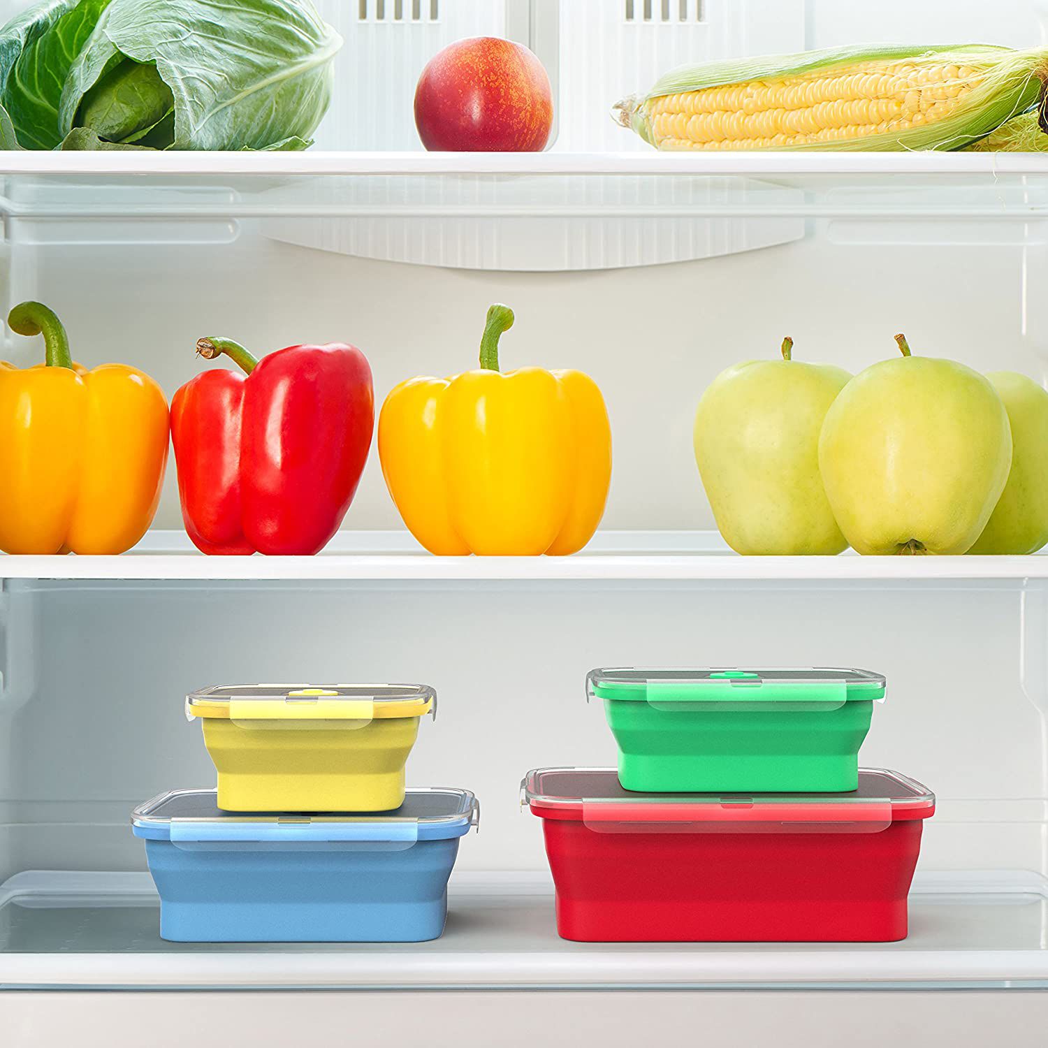 Vremi Silicone Food Storage Containers