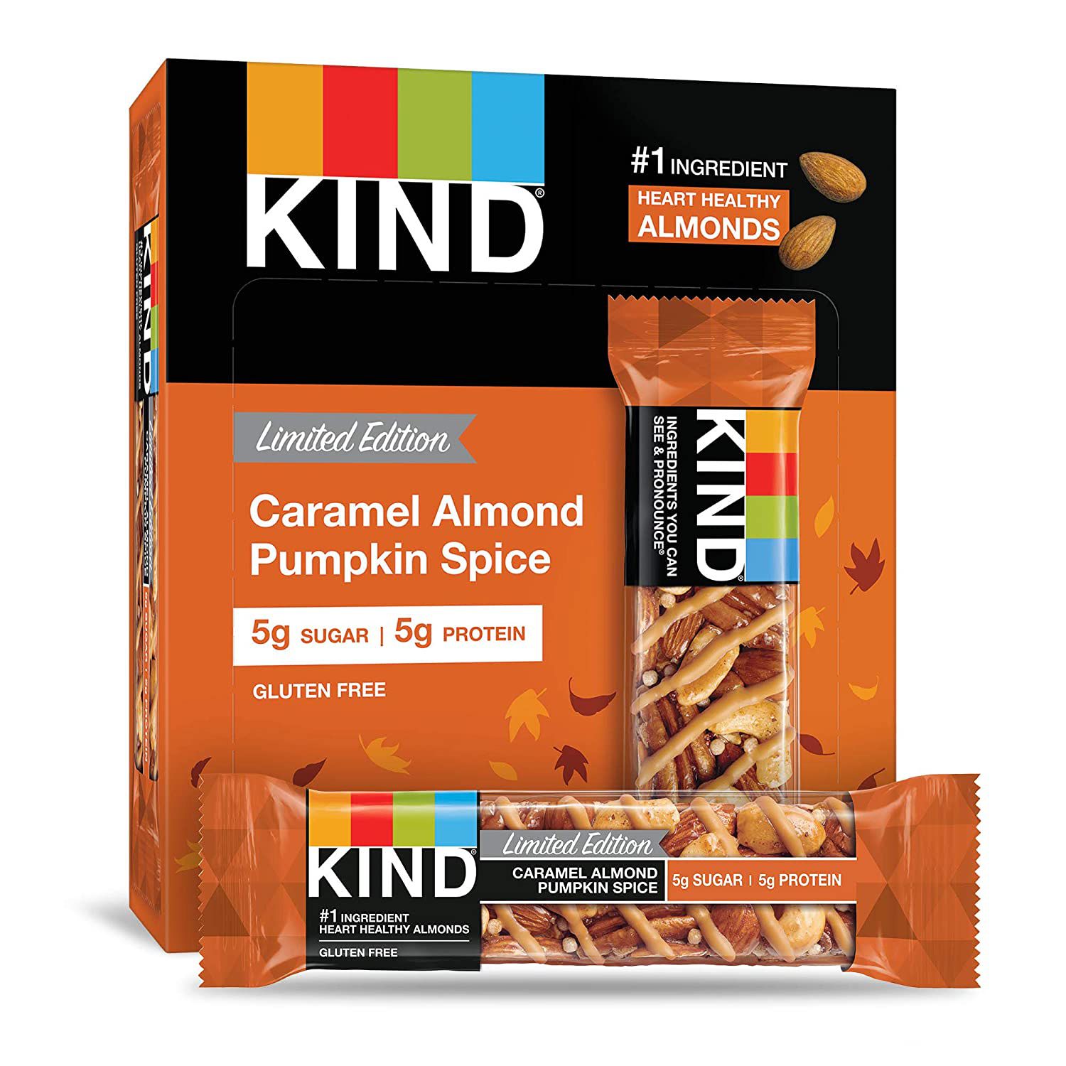 Caramel Almond Pumpkin Spice Kind Bars