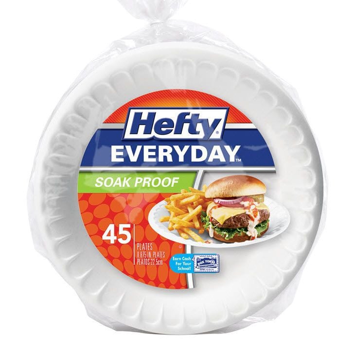 Hefty plates from Dollar General