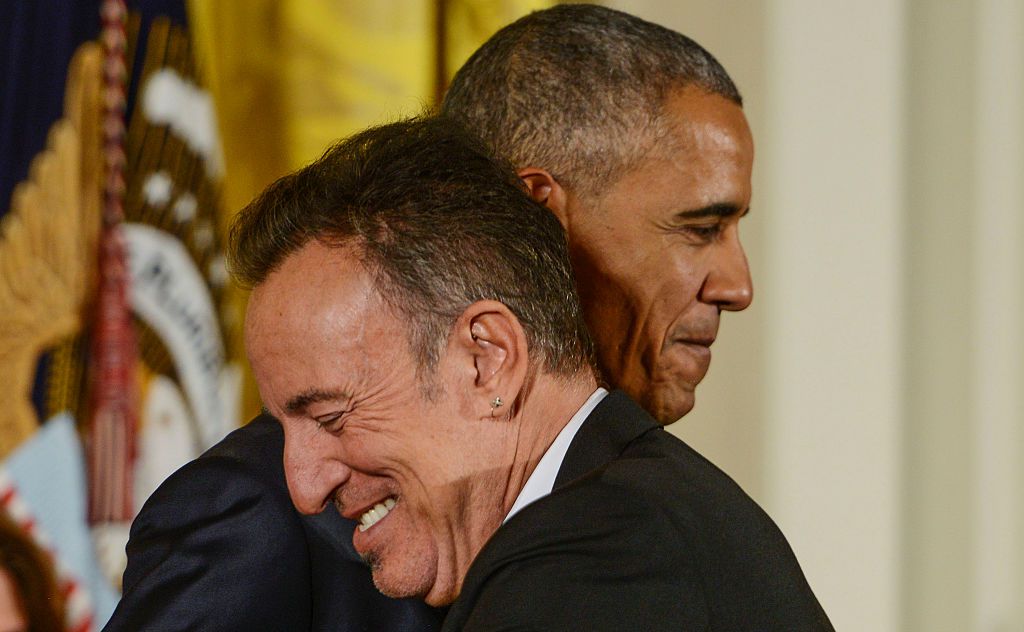 obama and springsteen