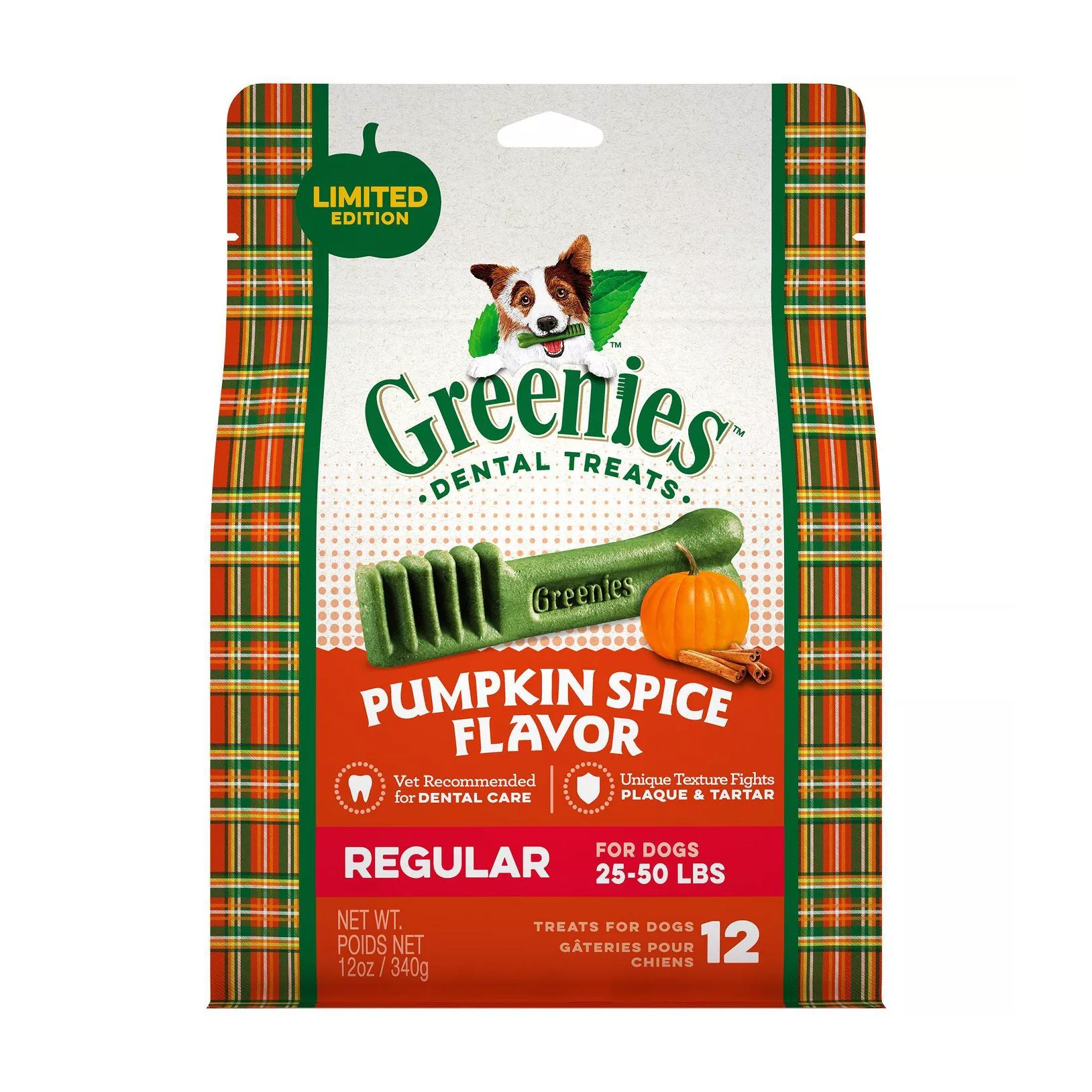 Greenies Pumpkin Spice Flavored Dog Treats