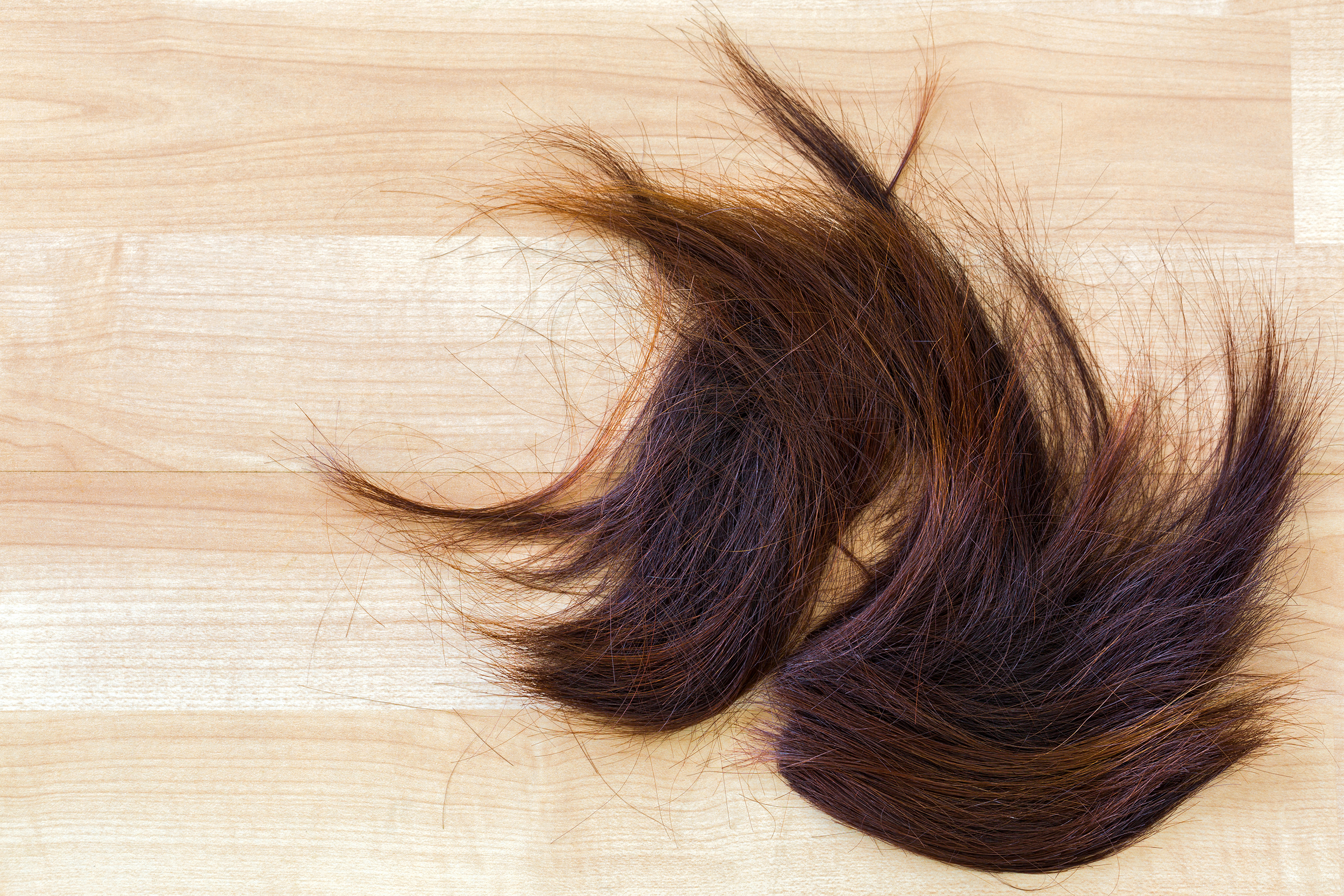 Human hair on the floor