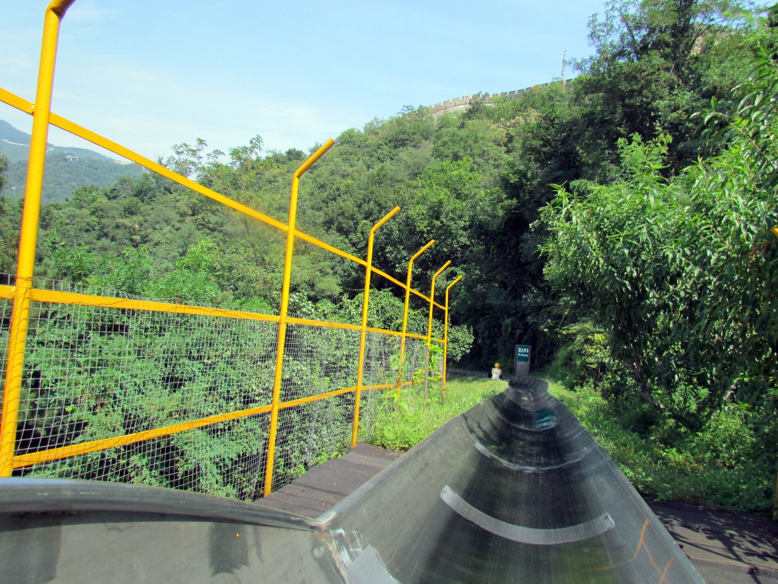 Toboggan ride at Mutianyu section of Great Wall of China