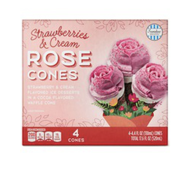 Sundae Shoppe Rose Cones