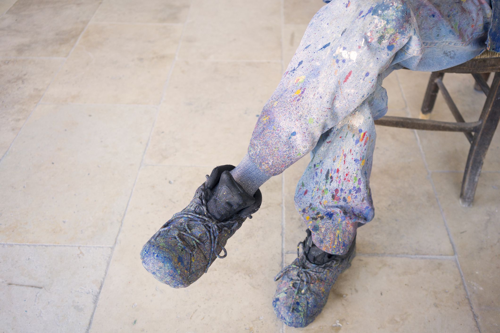 Splattered clothes
