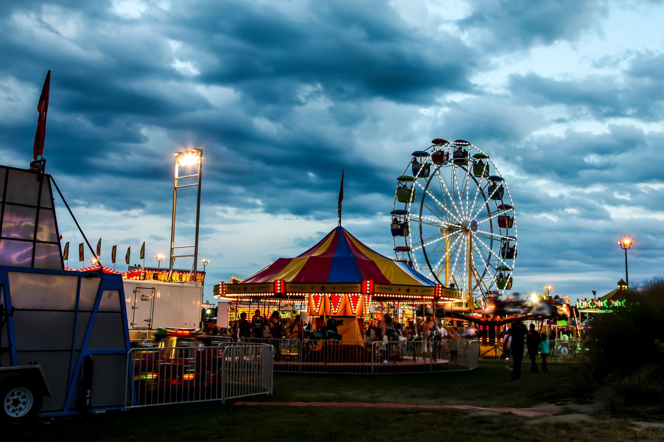 Norwalk, CT, USA - September 8, 2019: The Annual Norwalk Oyster Festival in Veteran`s Park, Norwalk.
