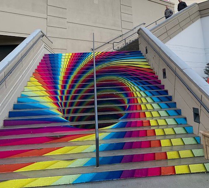 Rainbow Vortex Stairs