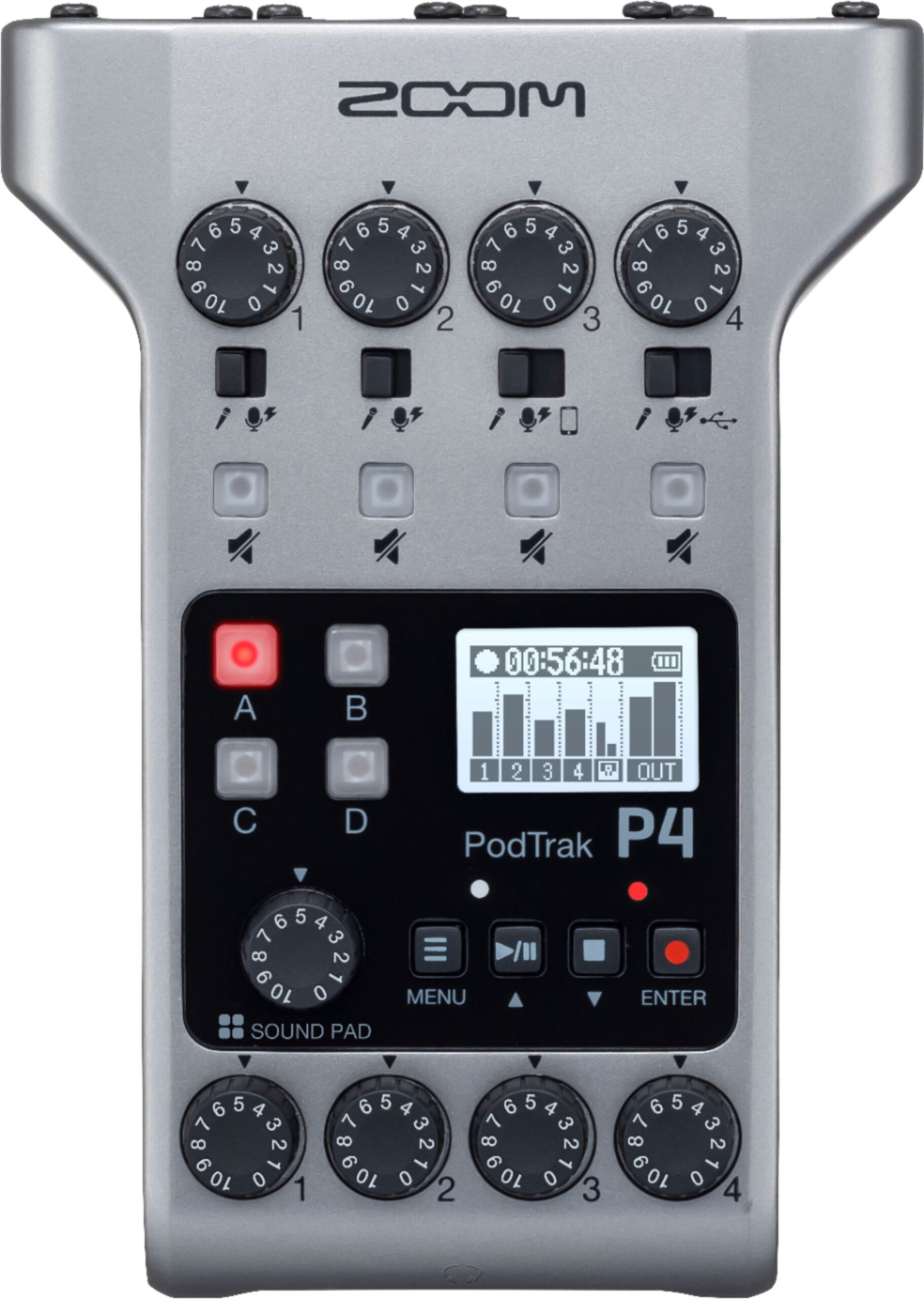 Zoom PodTrak P4 Podcast Package