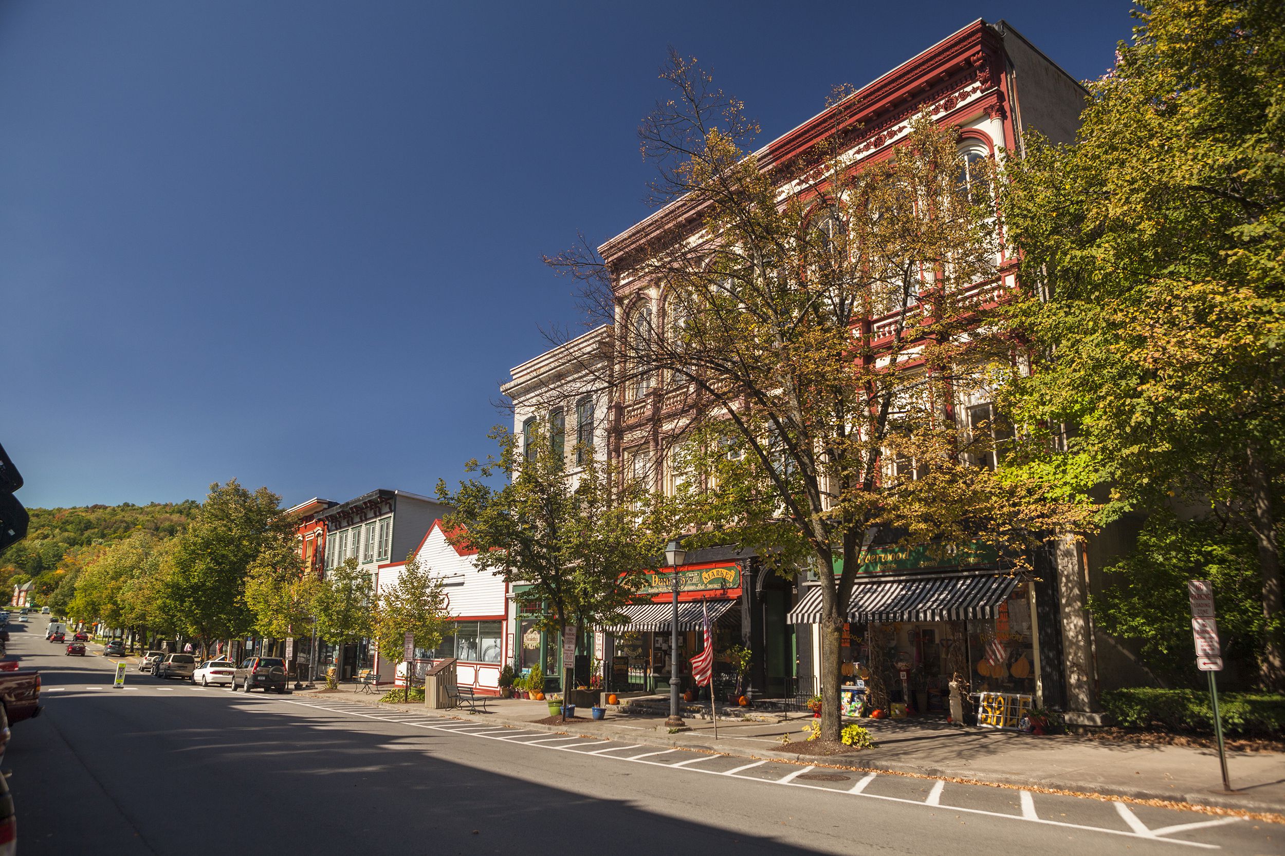 Main street in Cooperstown, New York