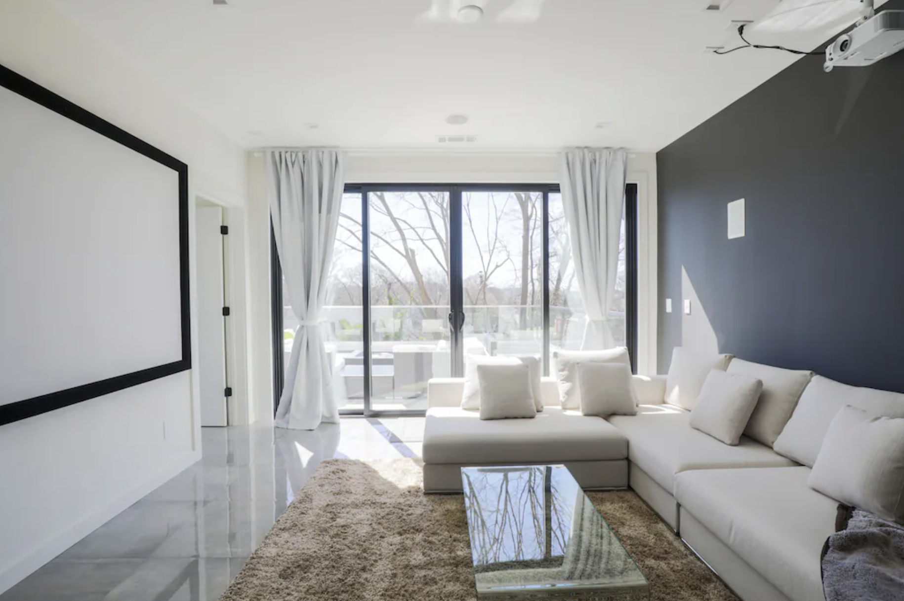 Living Room of Midtown Modern Showpiece, Atlanta