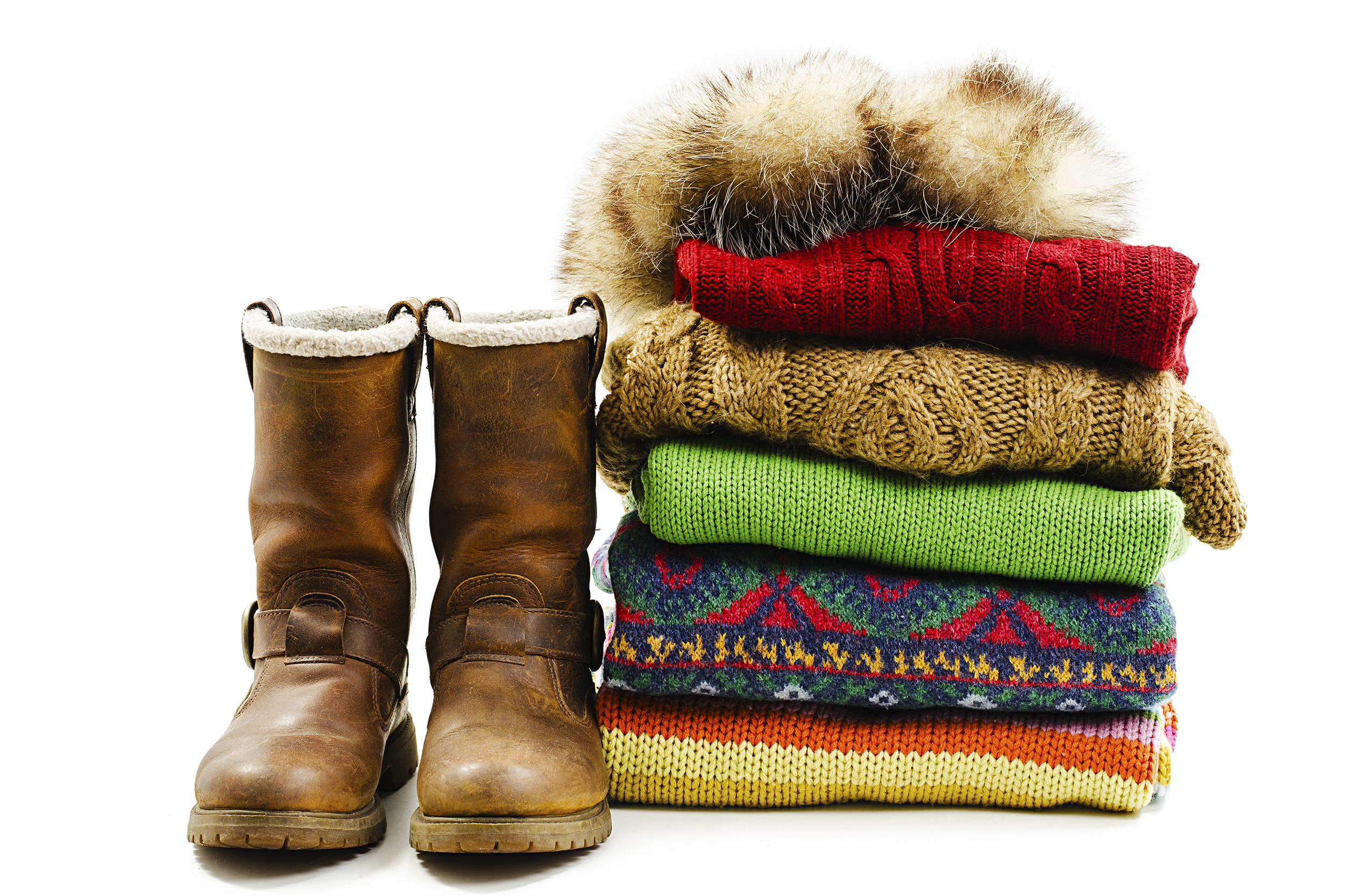 Winter clothing and boots