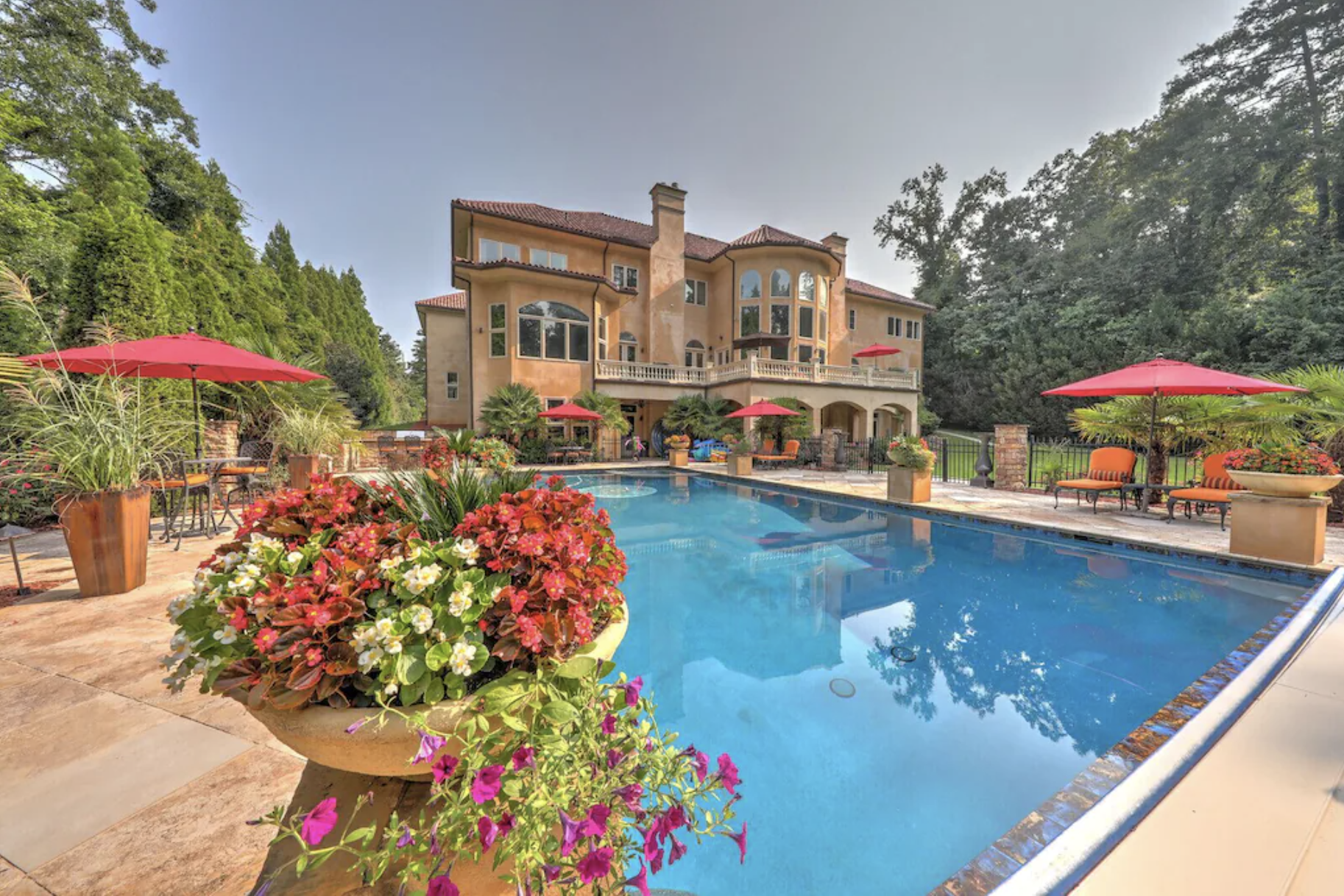 Pool of Dream Mansion 10 BR + Pool/Hot Tub, Sandy Springs, Georgia