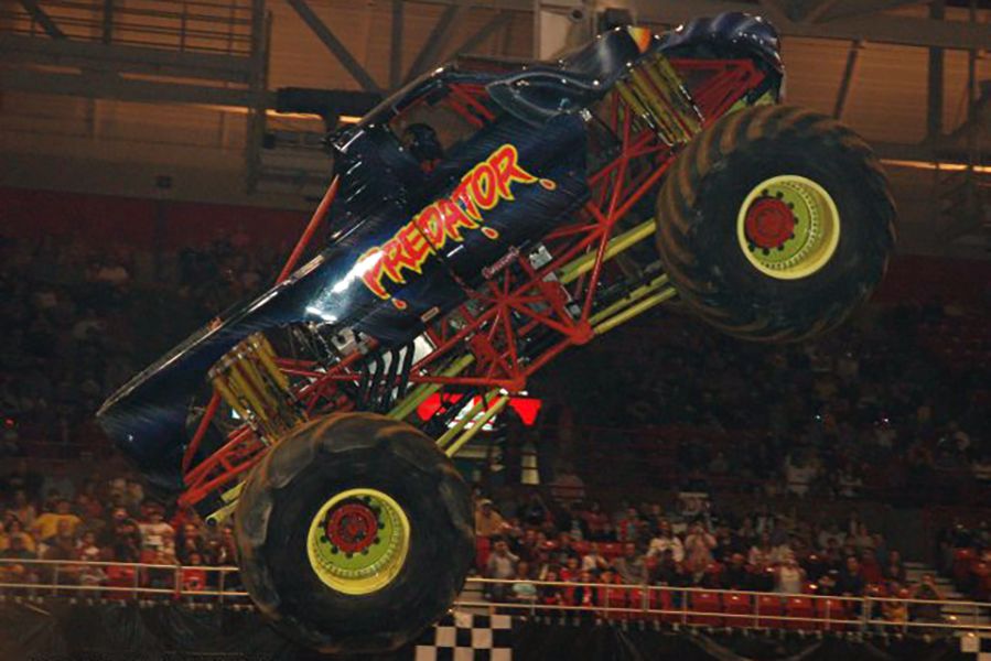 predator monster truck in air at 2006