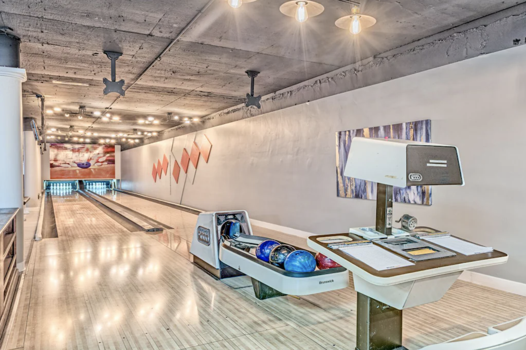 11-Bedroom Mansion With Indoor Bowling Lanes: More